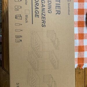 2-Tier Black Folding Organizers